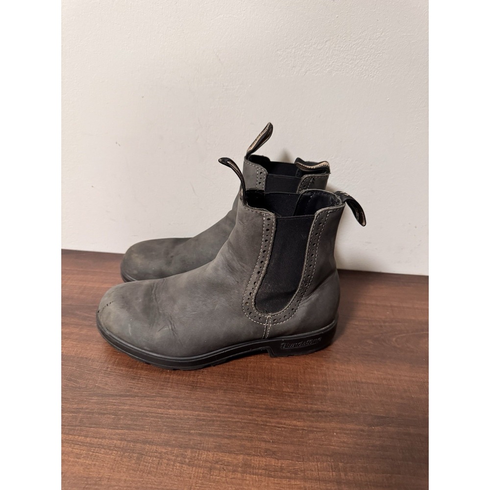 Blundstone 1630 Unisex High Top Chelsea Boots Rustic Black Men 7.5 Women 9.5